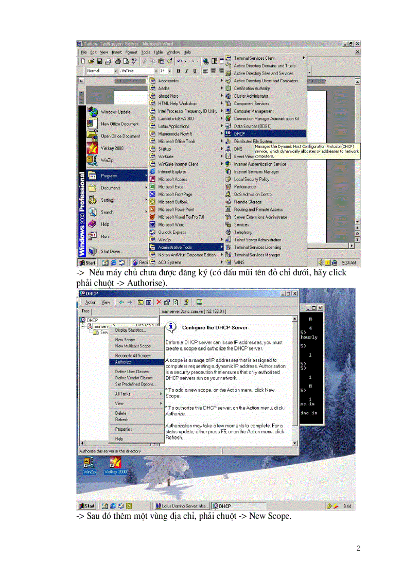 image for page Hướng dẫn cấu hình máy chủ cho phép truy cập từ xa và làm máy chủ ftp server