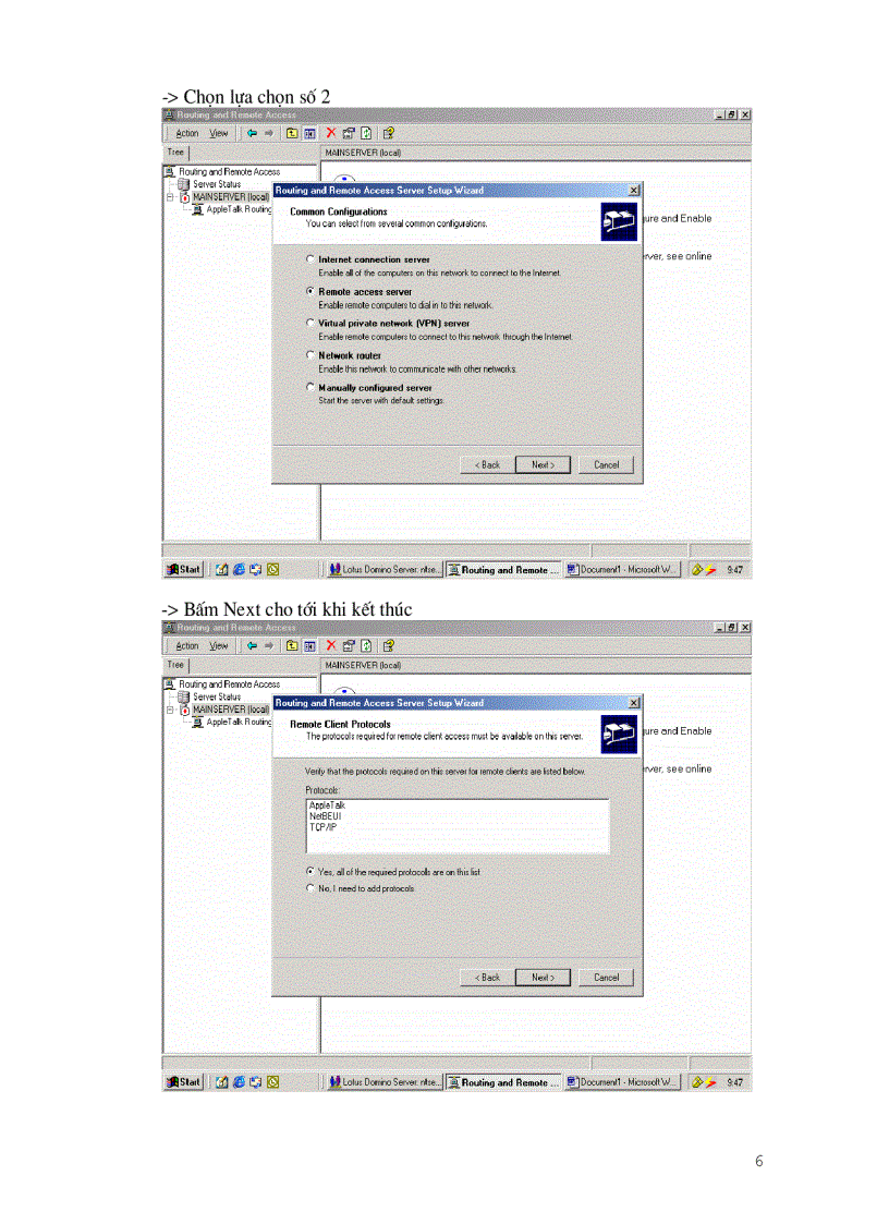 image for page Hướng dẫn cấu hình máy chủ cho phép truy cập từ xa và làm máy chủ ftp server