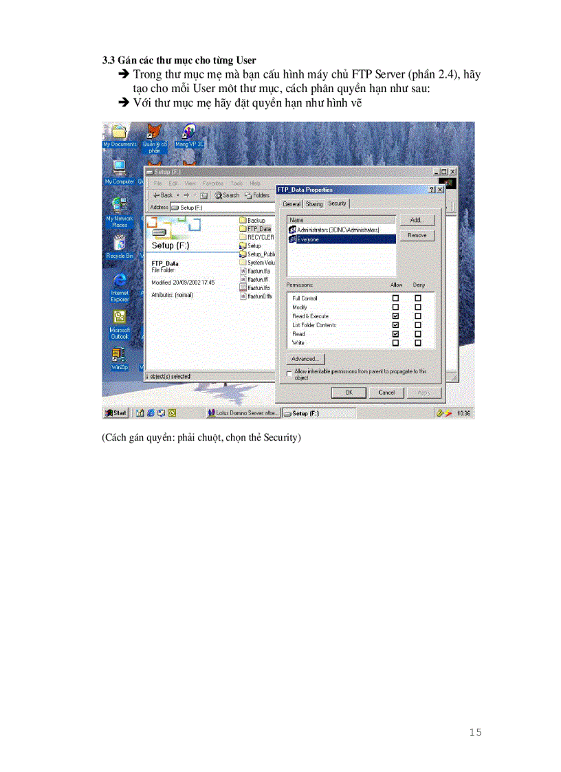 image for page Hướng dẫn cấu hình máy chủ cho phép truy cập từ xa và làm máy chủ ftp server