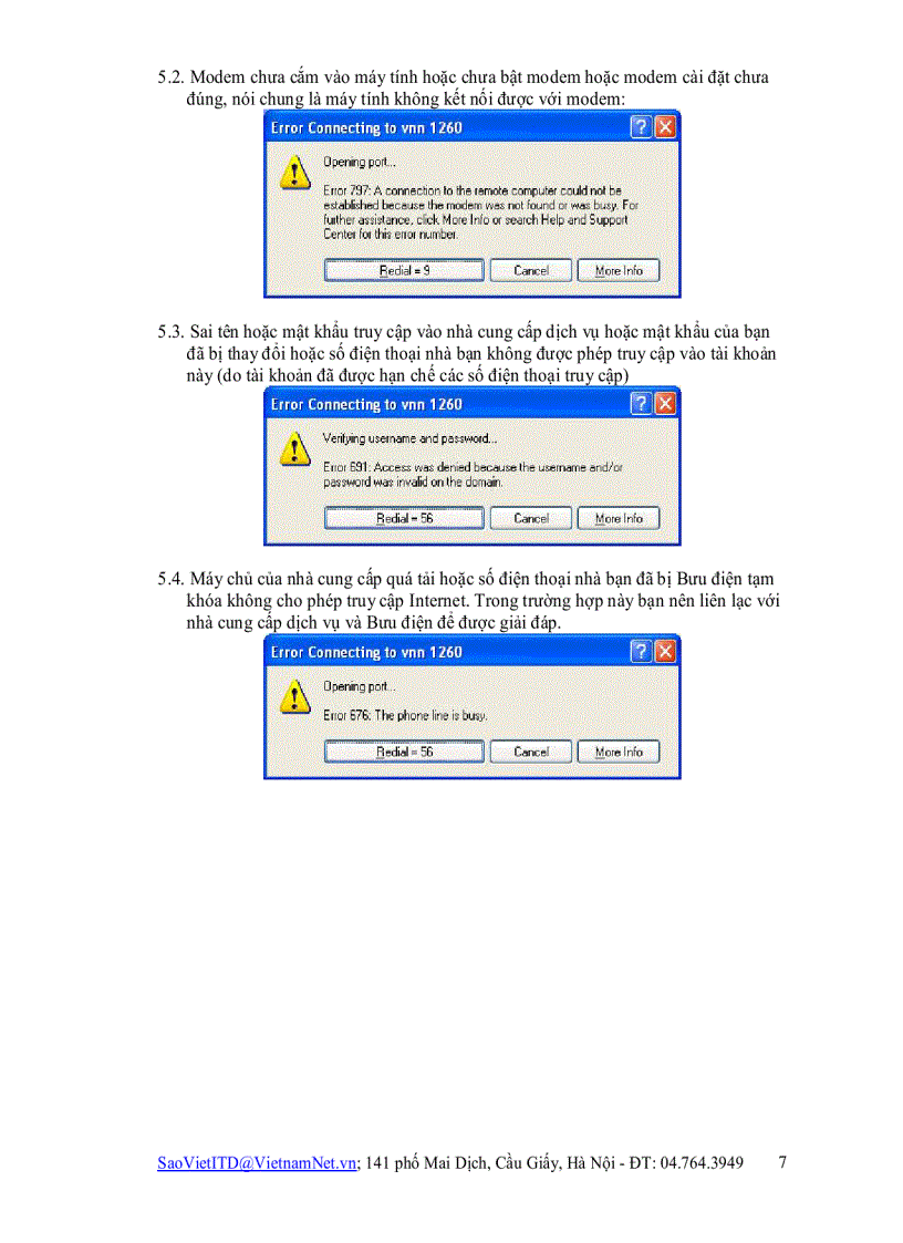 image for page Hướng dẫn cài đặt kết nối Internet bằng Modem quay số Dành cho Hệ điều hành Windows XP