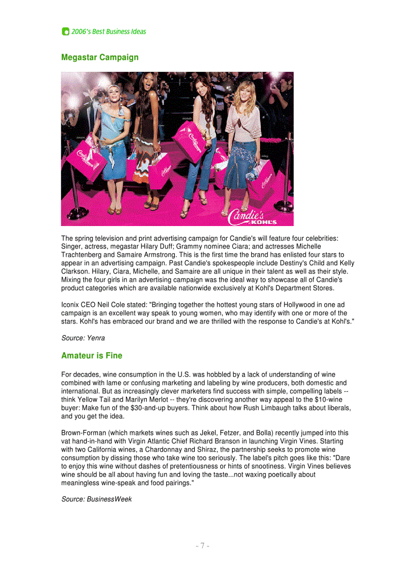 image for page 2006 Best Biz Ideas