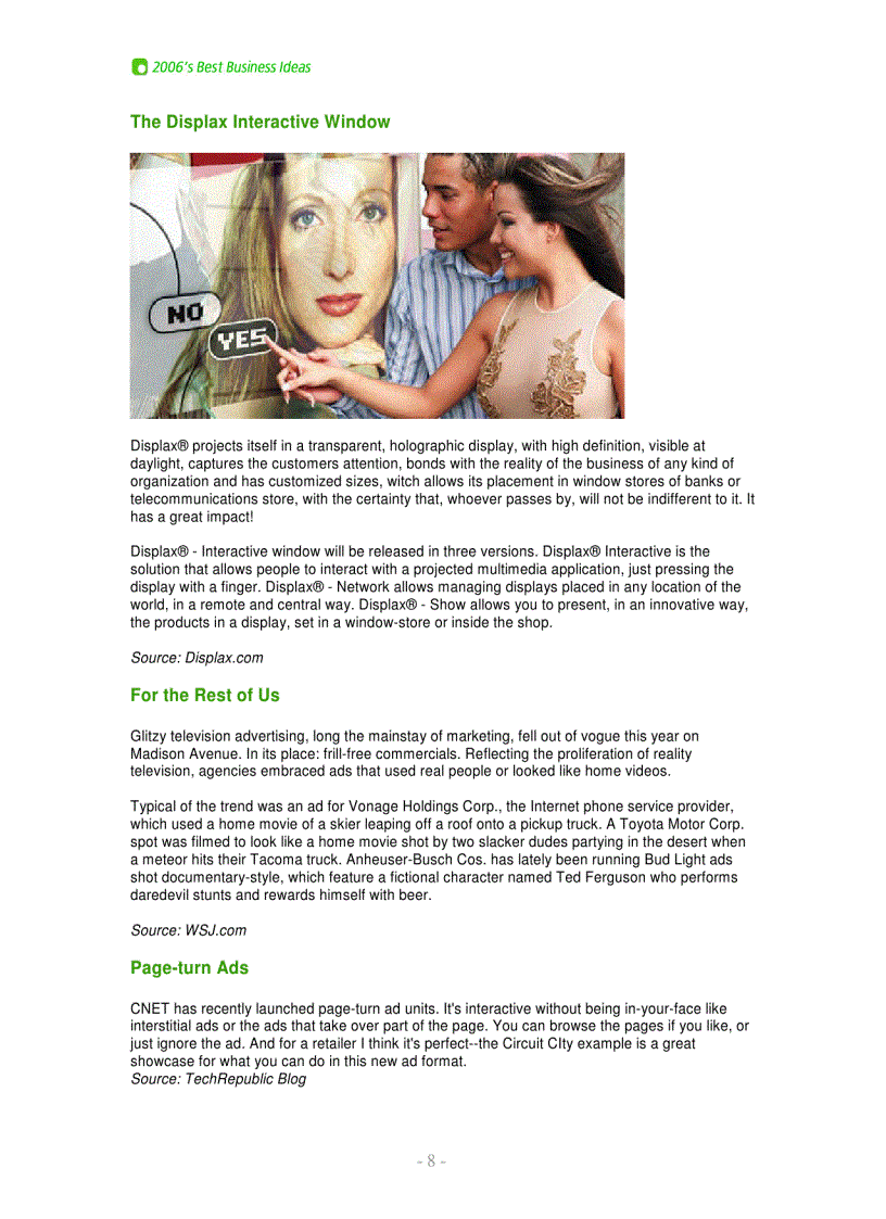 image for page 2006 Best Biz Ideas