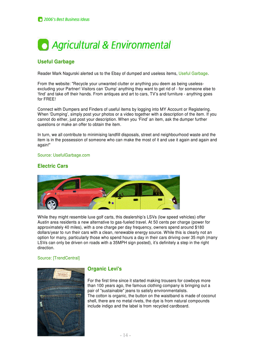 image for page 2006 Best Biz Ideas