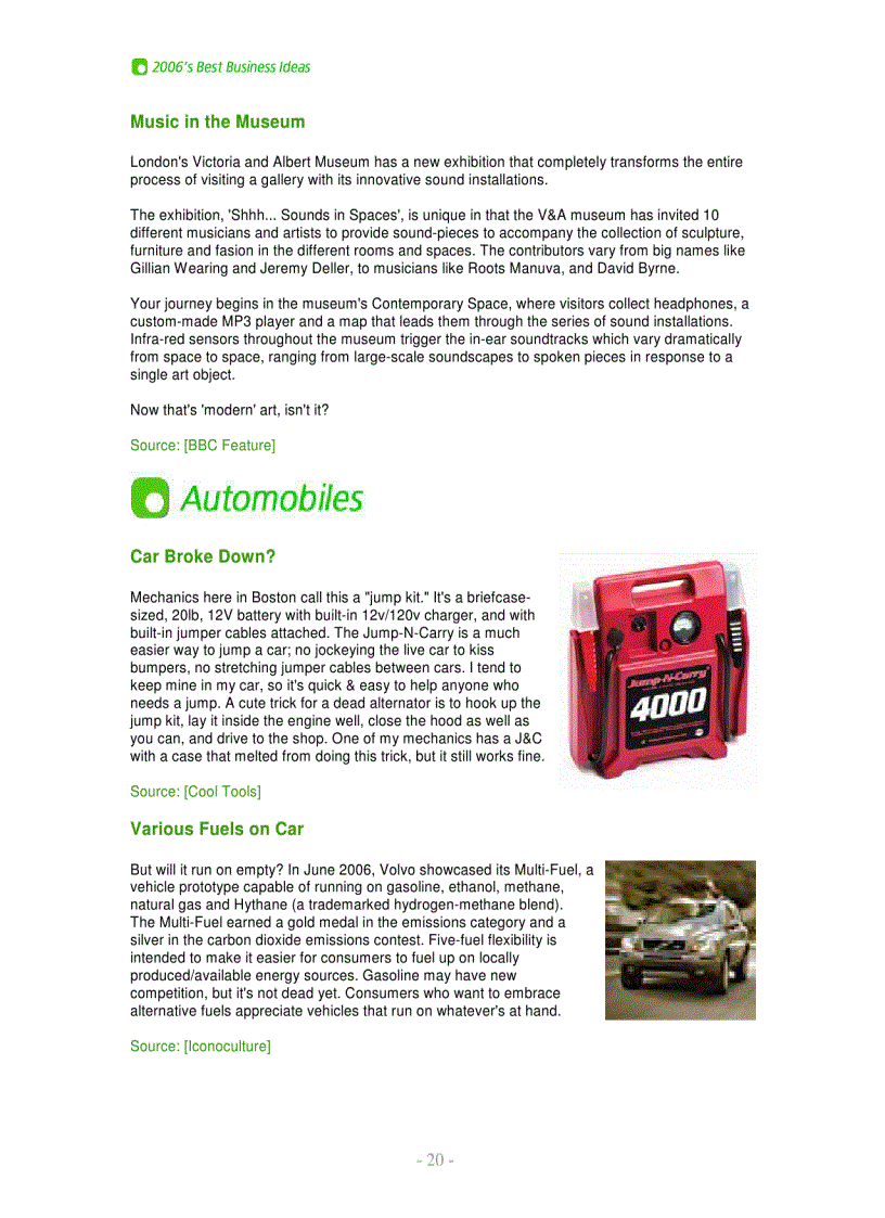 image for page 2006 Best Biz Ideas