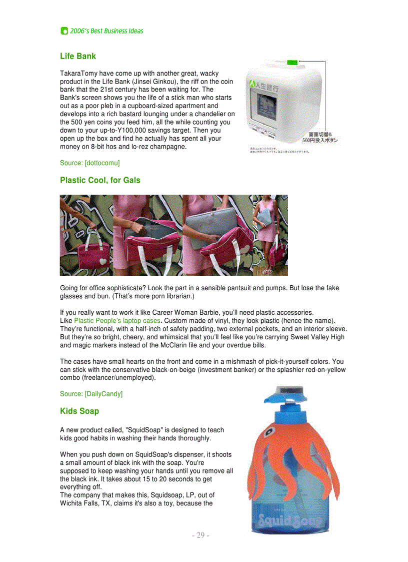 image for page 2006 Best Biz Ideas