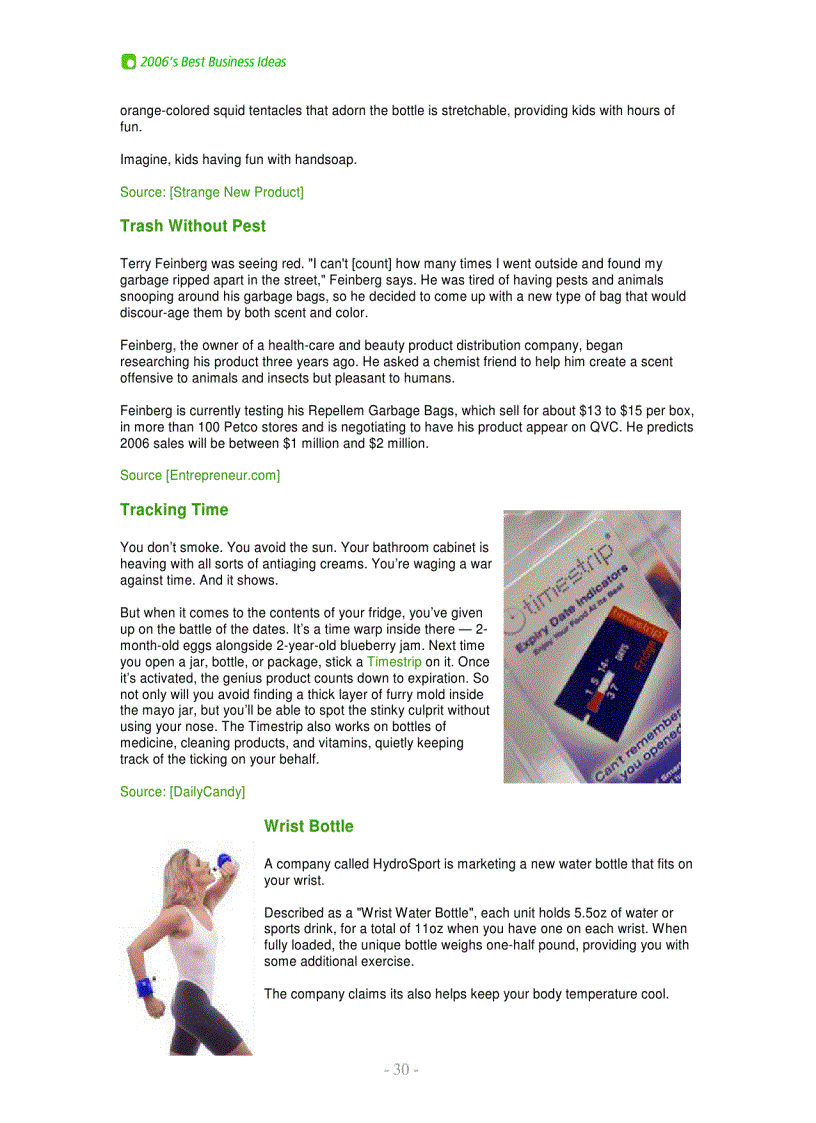 image for page 2006 Best Biz Ideas