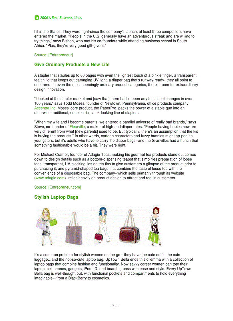 image for page 2006 Best Biz Ideas