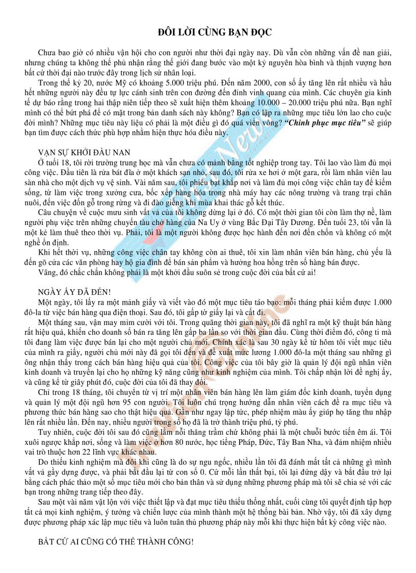 image for page Chinh Phục Mục Tiêu Goals best seller