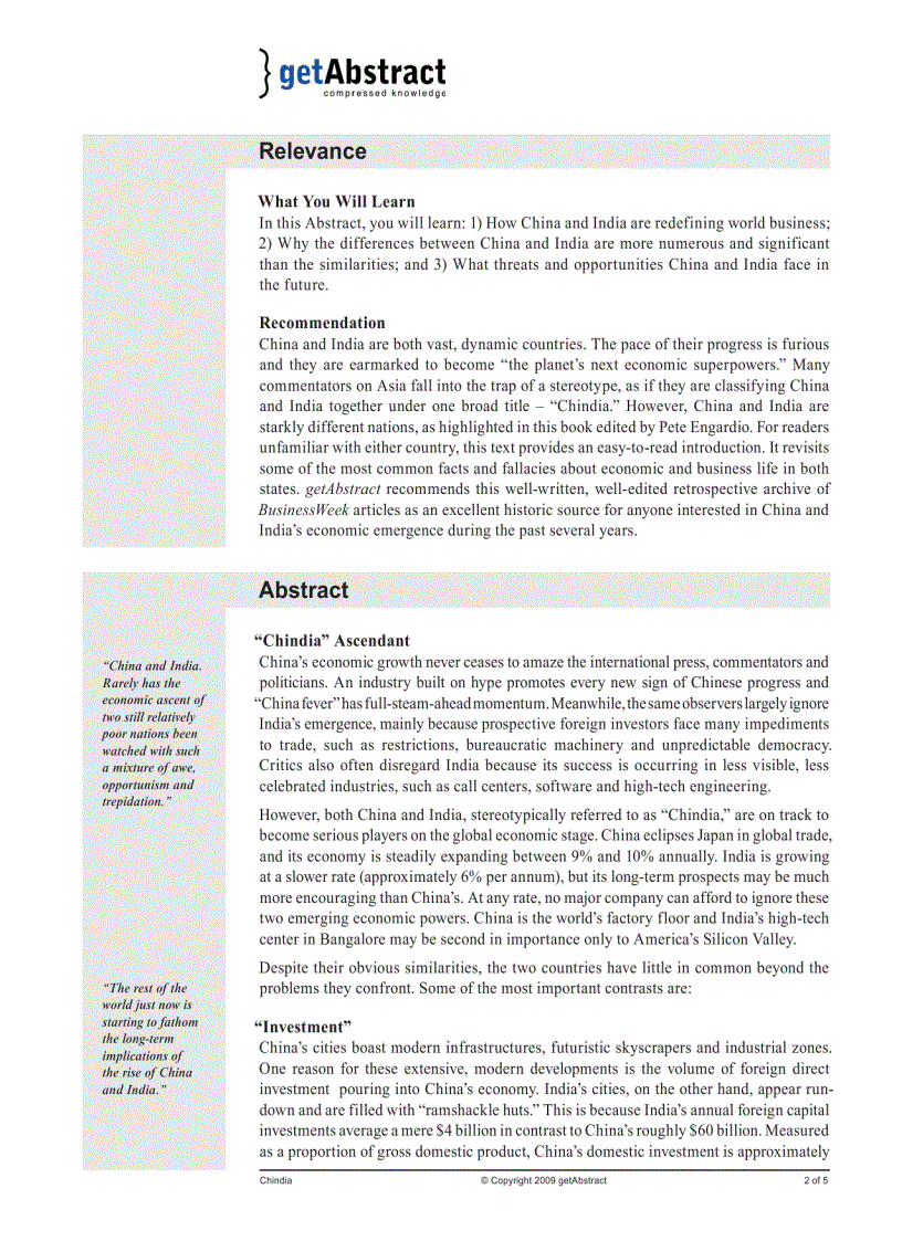 image for page Chindia How China and India Are Revolutionizing Global Business