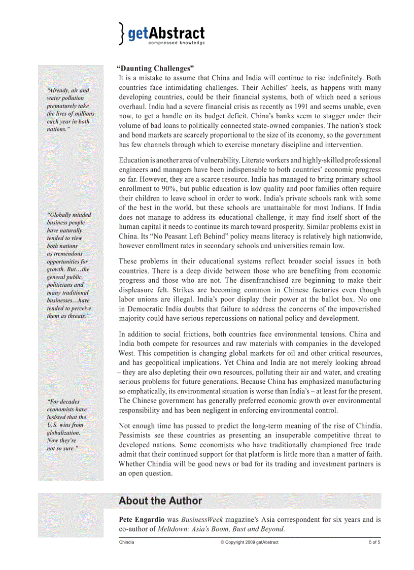 image for page Chindia How China and India Are Revolutionizing Global Business