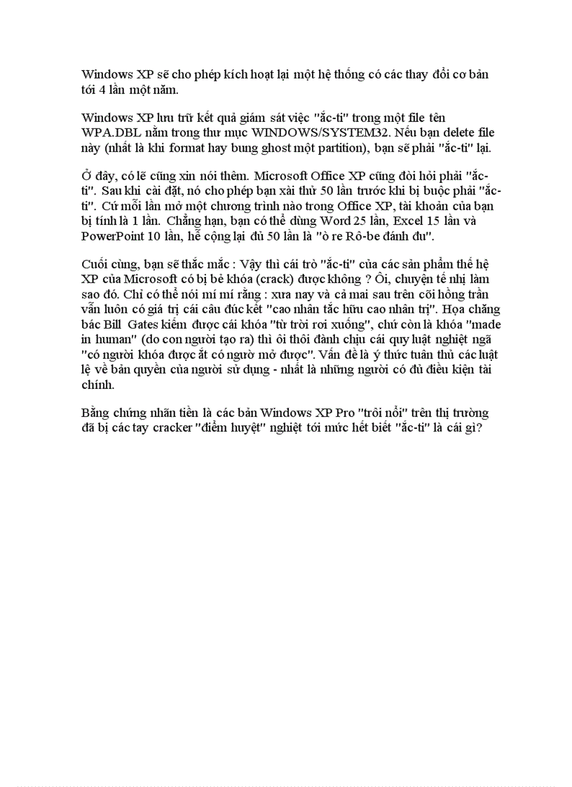 image for page Chuyện ắc ti cho WindowsXP