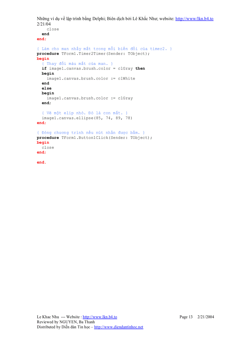 image for page HƯỚNG DẪN LẬP TRÌNH DELPHI p2