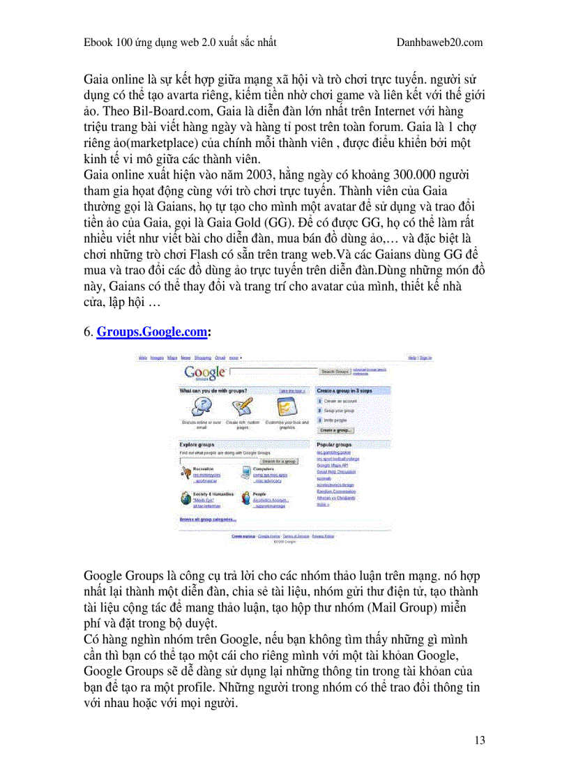 image for page Ebook 100 ứng dụng web 2 0 xuất sắc nhất