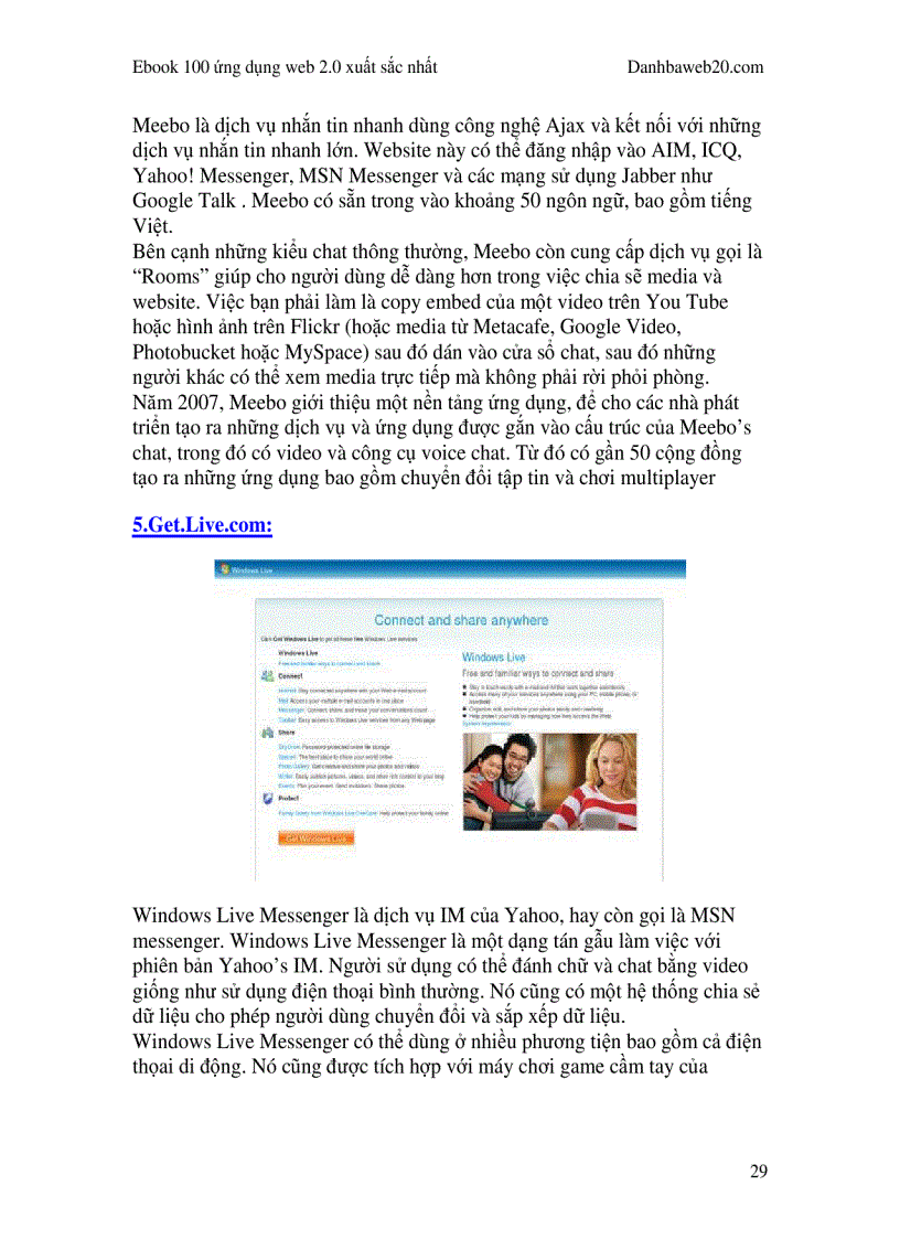 image for page Ebook 100 ứng dụng web 2 0 xuất sắc nhất