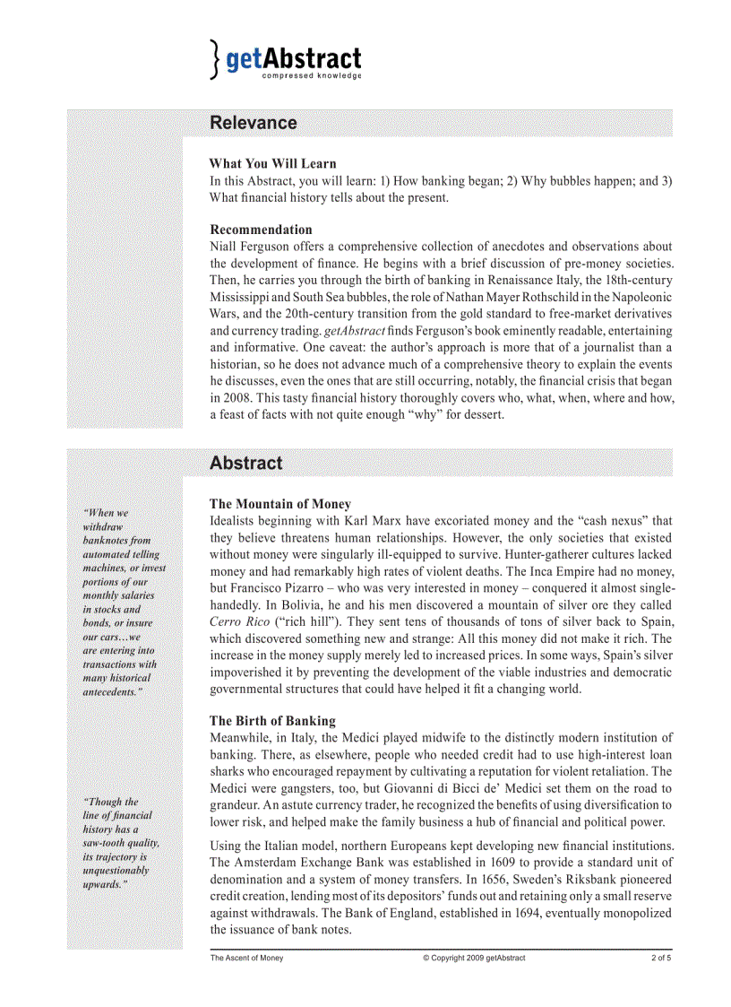 image for page The Ascent of Money A Financial History of the World