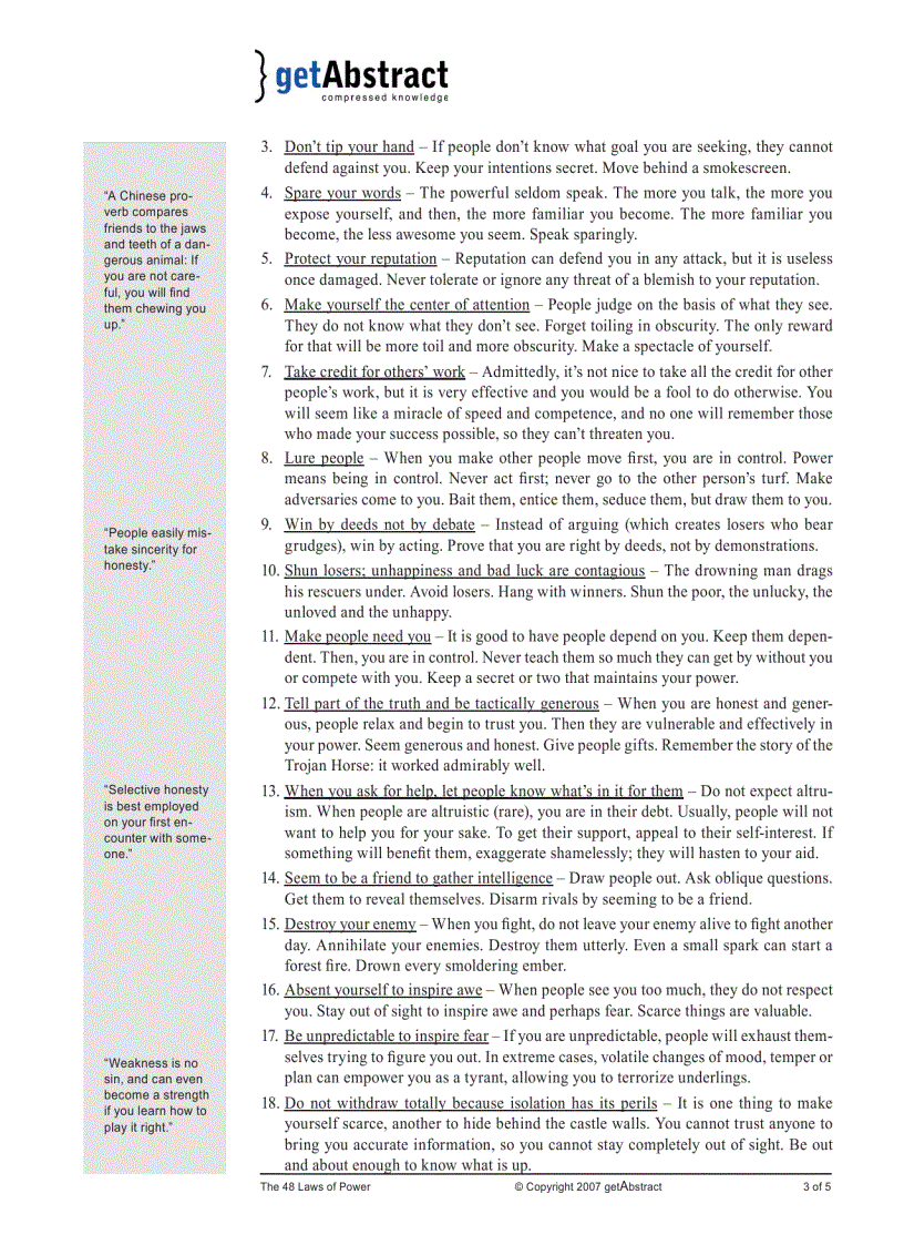 image for page The 48 Laws of Power Robert Greene