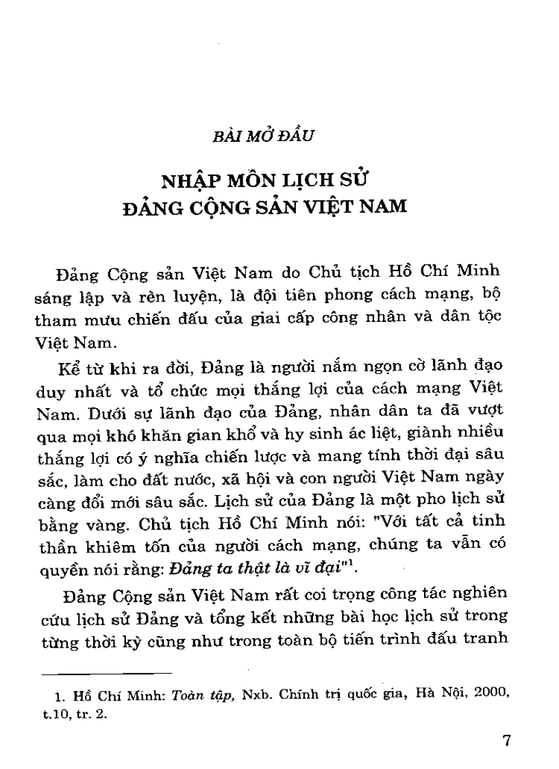 Giáo trình lịch sử đảng cộng sản Việt Nam