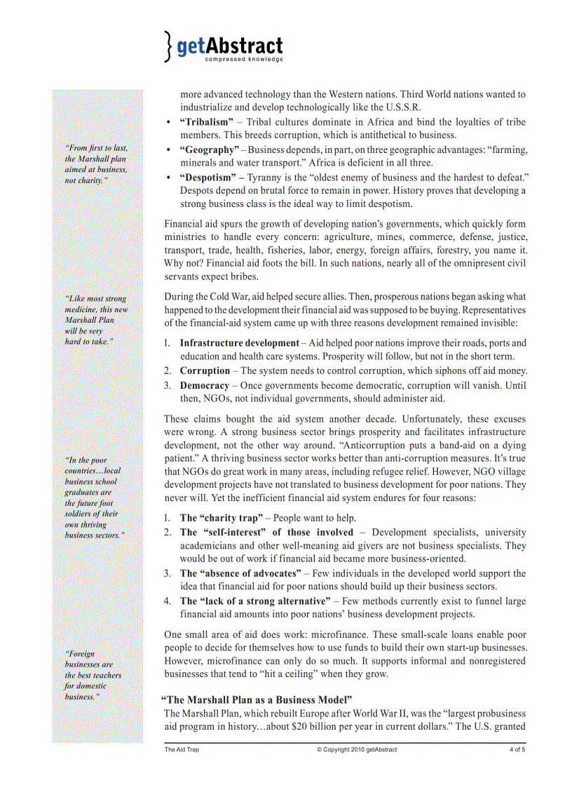 image for page The Aid Trap Hard Truths About Ending Poverty