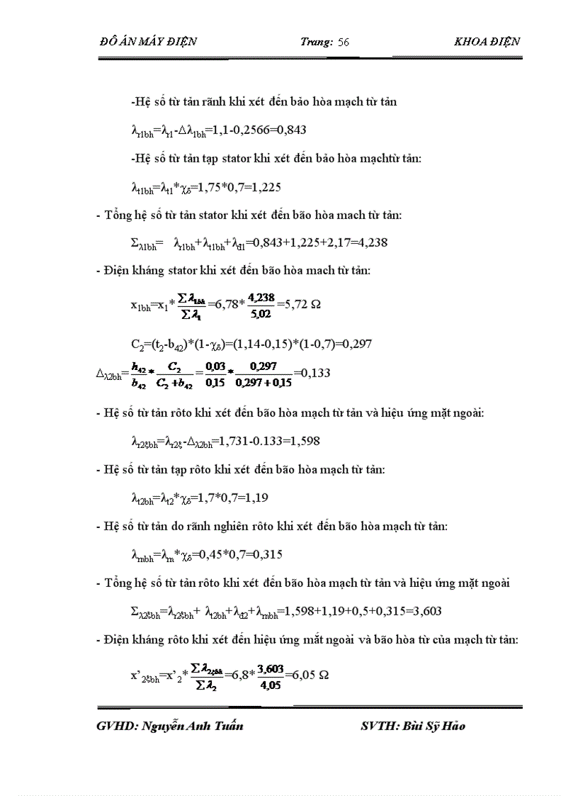 image for page Thiết kế động cơ không đồng bộ ba pha rotor lồng sóc với các số liệu cho sẵn