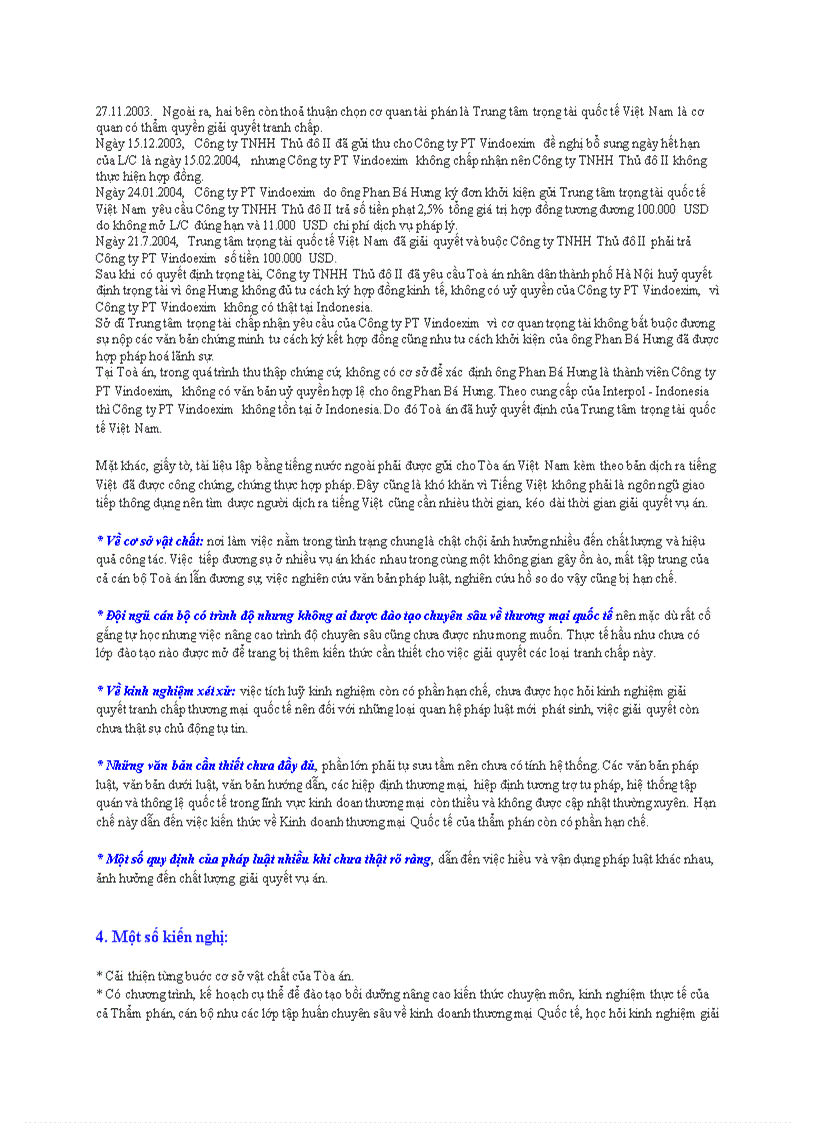 image for page Thực tiễn giải quyết tranh chấp thương mại quốc tế những khó khăn vướng mắc và kiến nghị