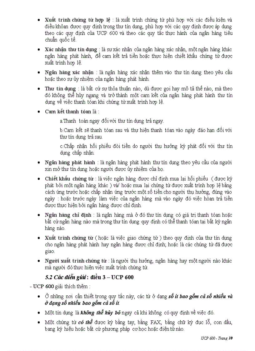 image for page Quy tắc và thực hành thống nhất về tín dụng chứng từ ucp 600