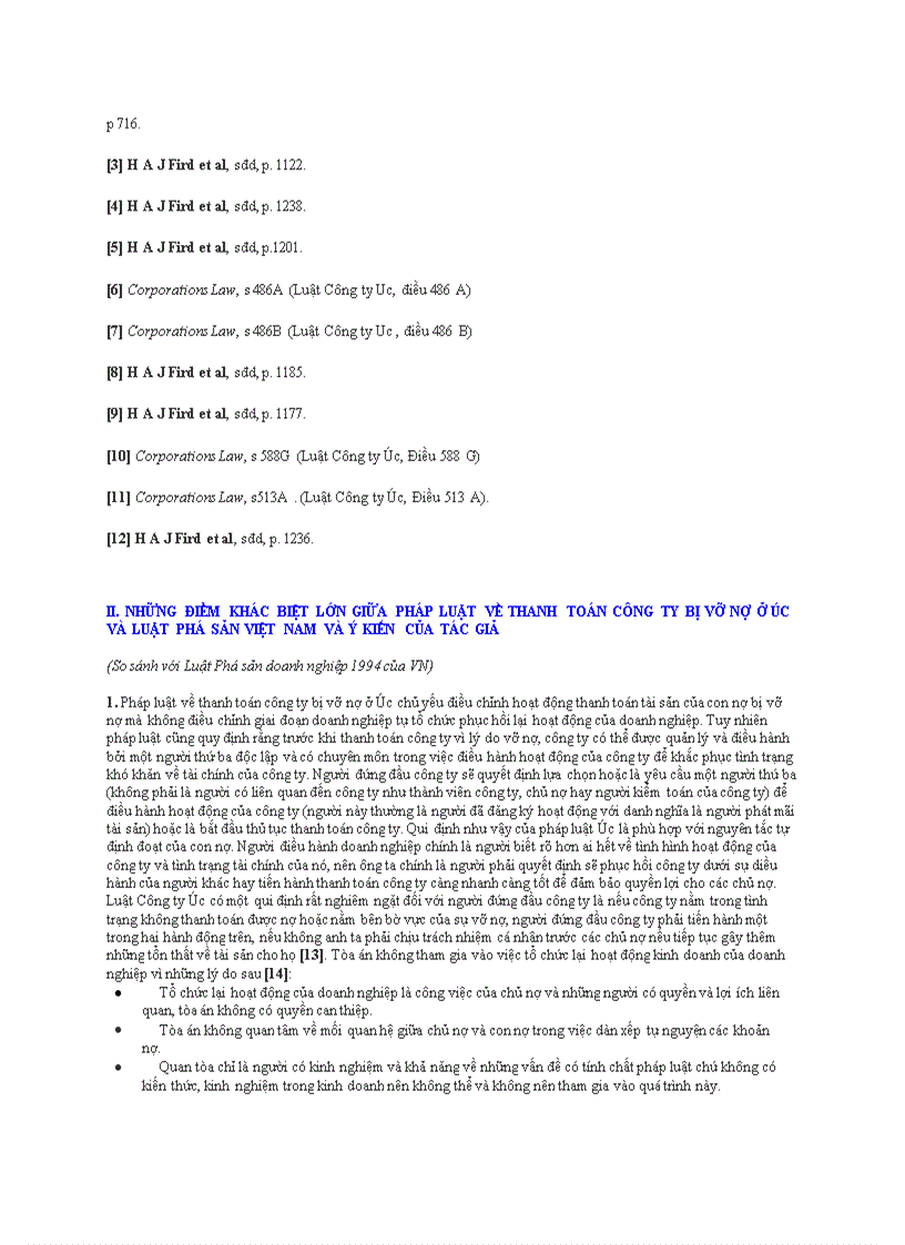 image for page Pháp luật về thanh toán công ty vì lý do vỡ nợ ở úc