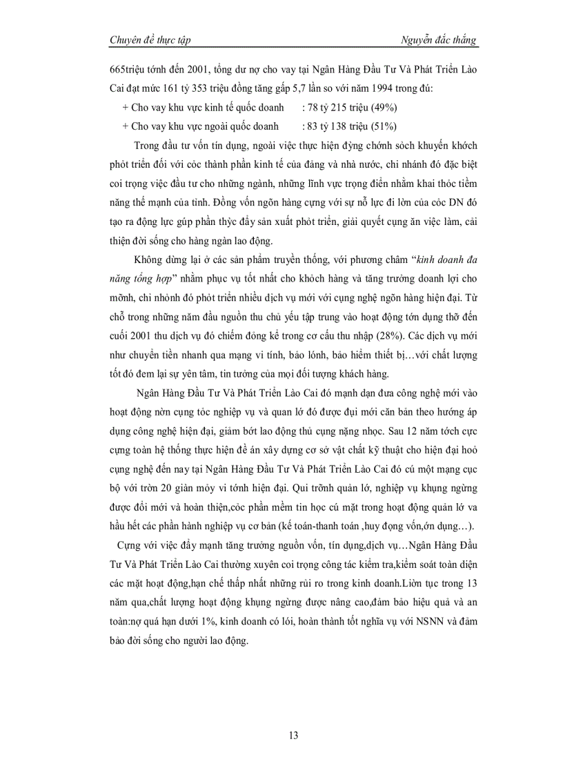 image for page Một số giải pháp nhằm ngăn ngừa và hạn chế rủi ro tín dụng tại ngân hàng Đầu Tư Và Phát Triển Lào Cai