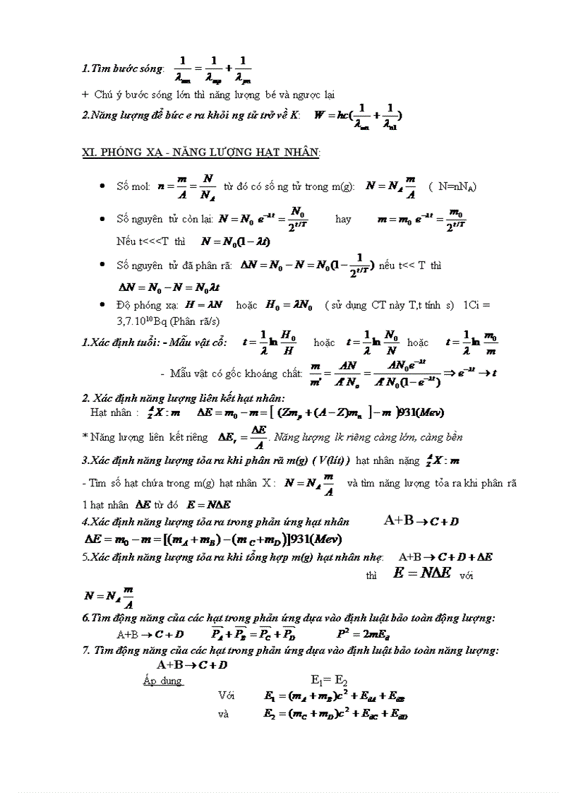 image for page Công thức nhớ nhanh khi làm bài tập trắc nghiệm
