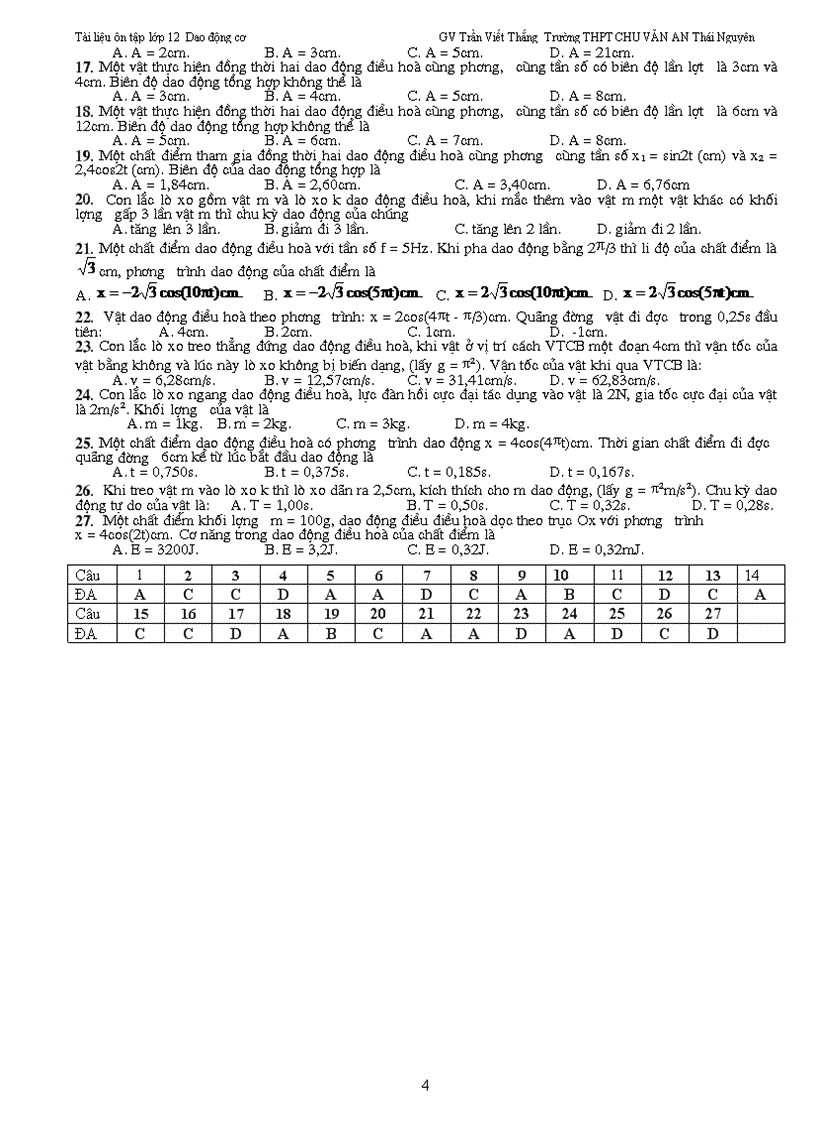 image for page Bài tập vật lí lớp 12 về DAO ĐỘNG TẮT DẦN DAO ĐỘNG CƯỠNG BỨC VÀ HIỆN TƯỢNG CỘNG HƯỞNG