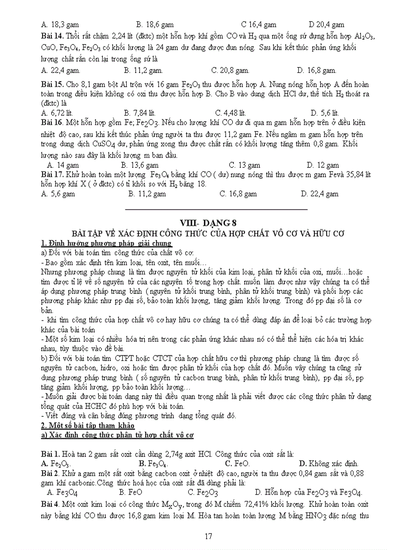 image for page Bài tập phân loại hóa học theo từng dạng