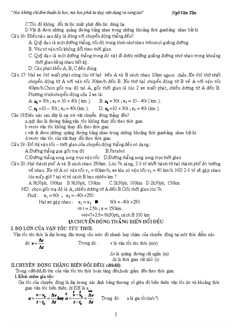 image for page Lý thuyết vài bài tập chương 1 vật lí lớp 10