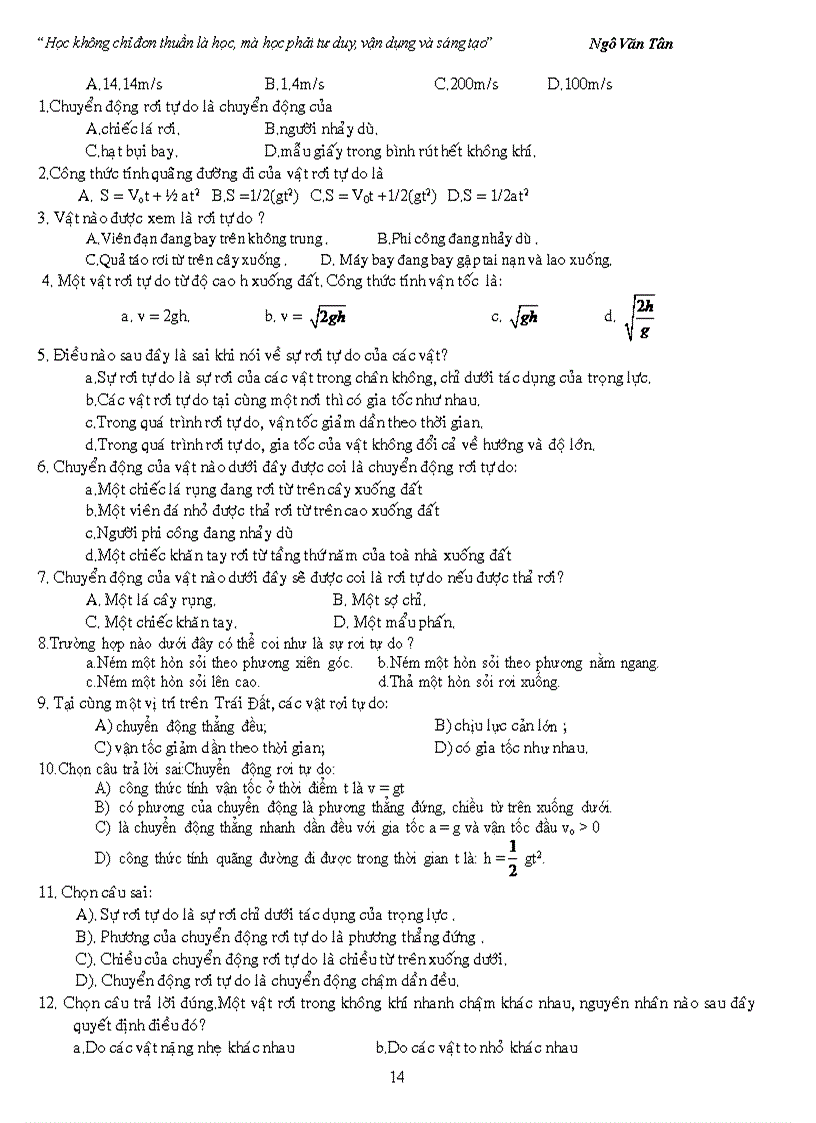 image for page Lý thuyết vài bài tập chương 1 vật lí lớp 10