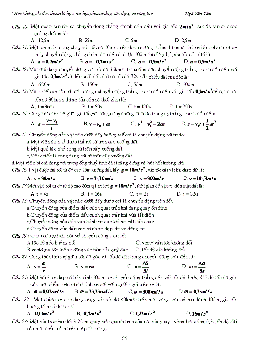 image for page Lý thuyết vài bài tập chương 1 vật lí lớp 10