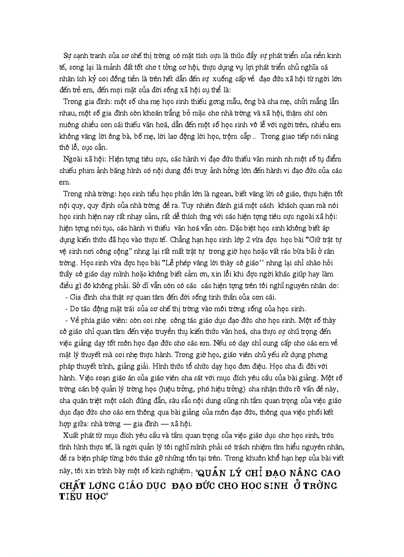 image for page Nâng cao chất lượng giáo dục tiểu học