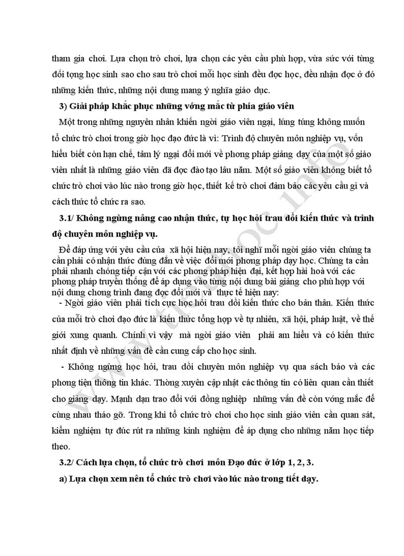 image for page Tổ chức trò chơi học tập trong giờ dạy Đạo đức