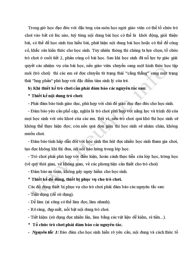 image for page Tổ chức trò chơi học tập trong giờ dạy Đạo đức