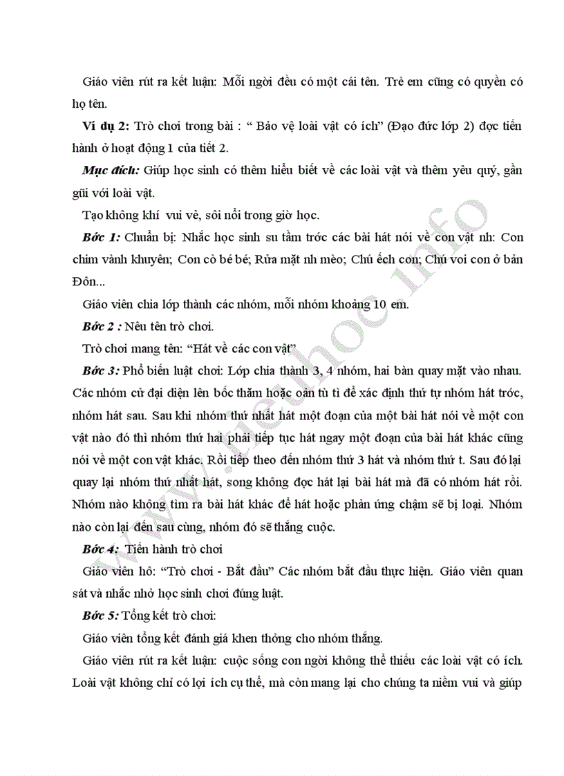 image for page Tổ chức trò chơi học tập trong giờ dạy Đạo đức