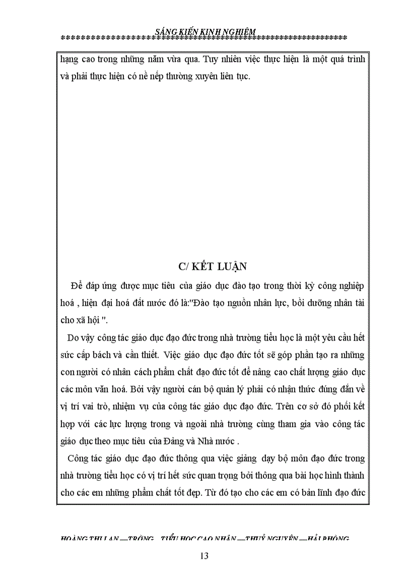 image for page Giáo dục đạo đức lối sống cho hs tiểu học