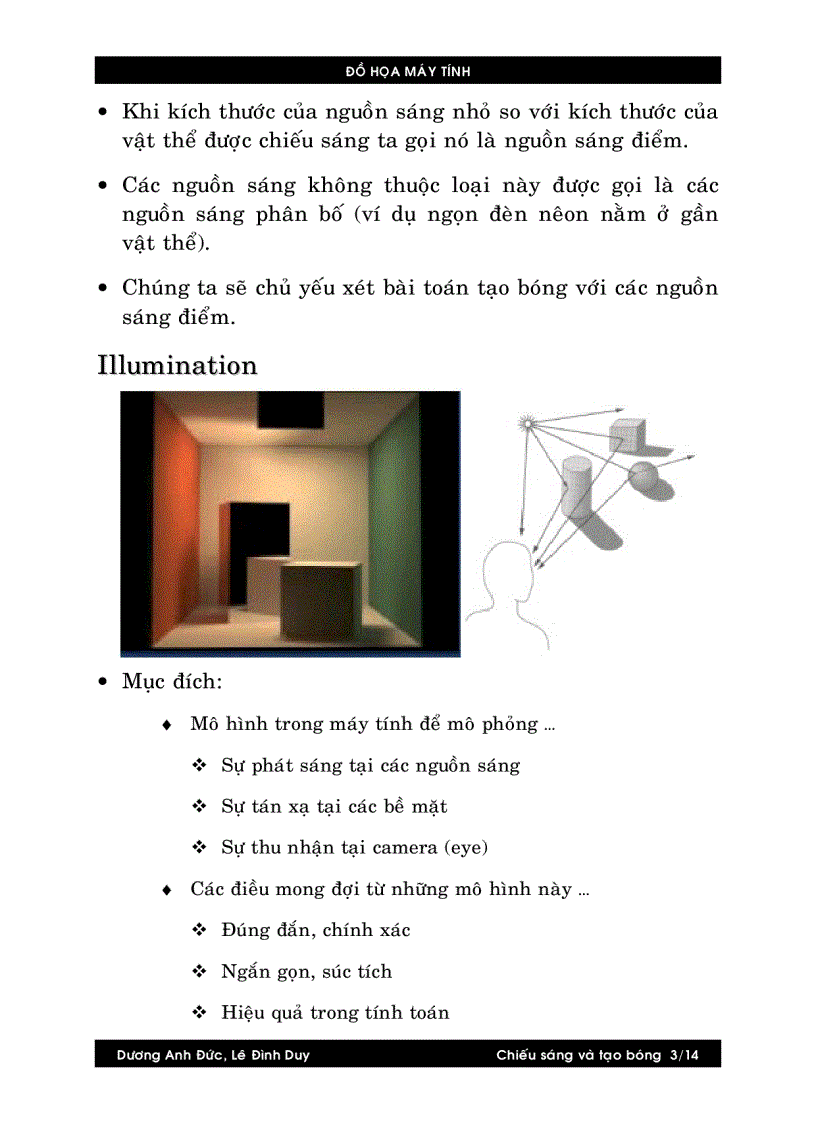 image for page Chiếu sáng và tạo bóng ILLUMINATION AND SHADING