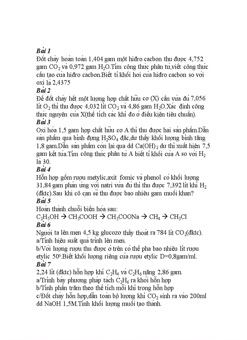 image for page 100 bài tập hóa hữu cơ