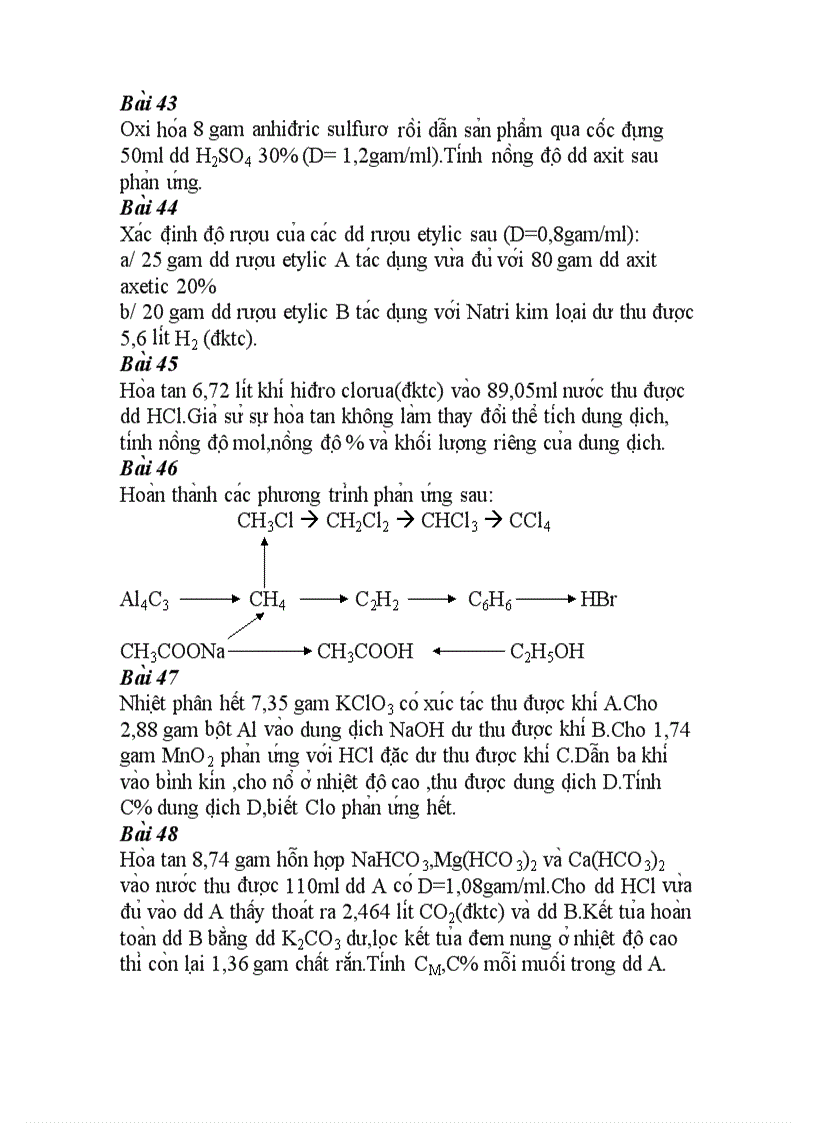 image for page 100 bài tập hóa hữu cơ