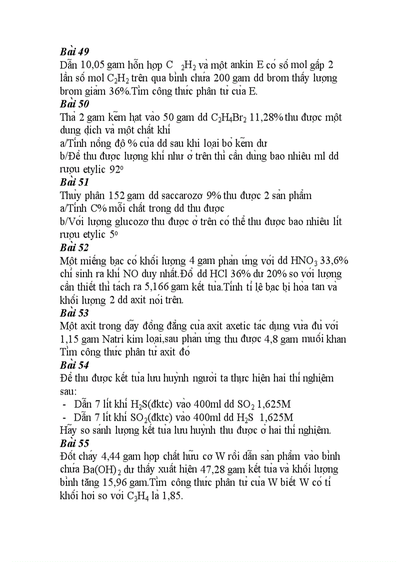 image for page 100 bài tập hóa hữu cơ