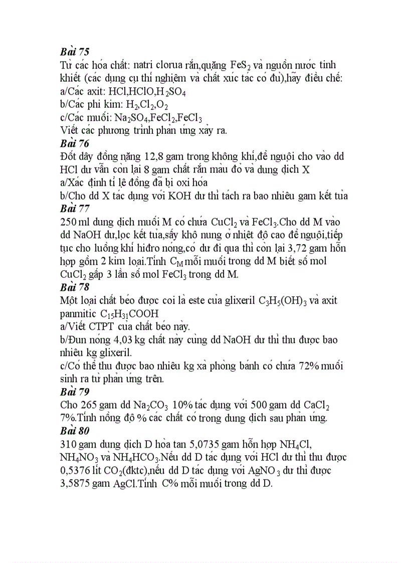 image for page 100 bài tập hóa hữu cơ