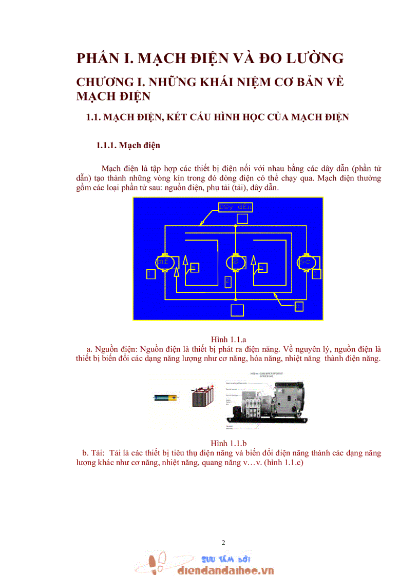 Bài giảng kĩ thuật Điện