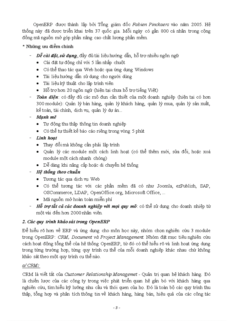 image for page Khảo sát hoạt động của hệ thống Open ERP