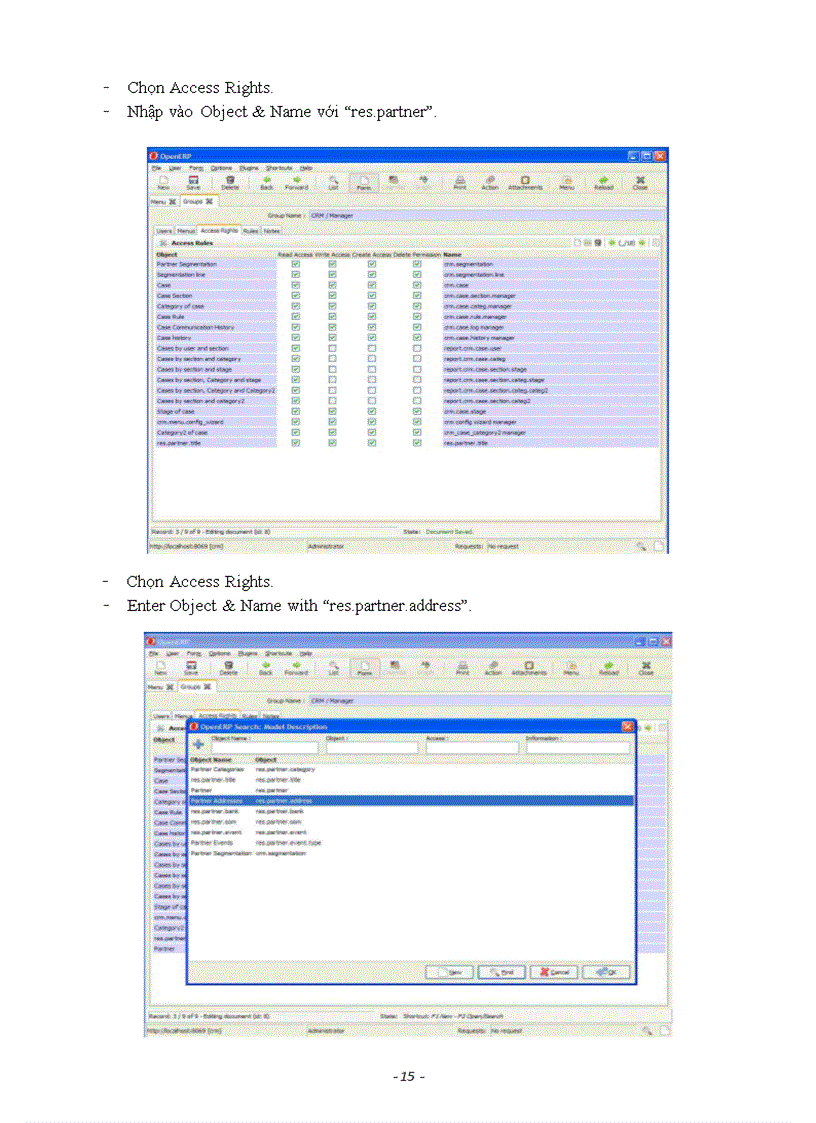 image for page Khảo sát hoạt động của hệ thống Open ERP