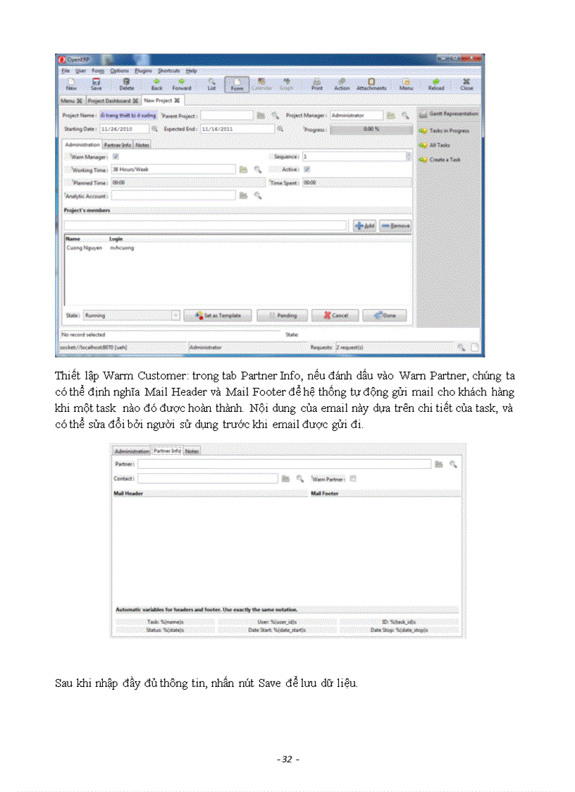 image for page Khảo sát hoạt động của hệ thống Open ERP