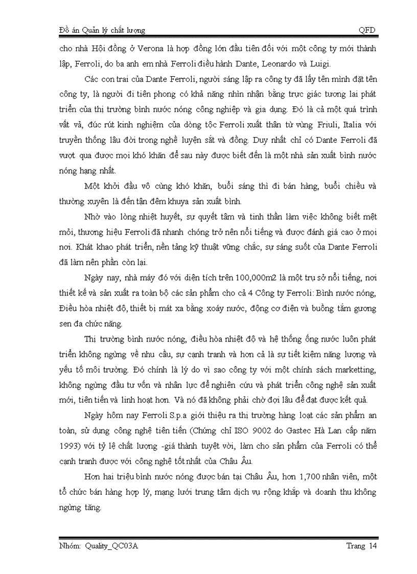 image for page Đồ án quản lý chất lương về TRIỂN KHAI QFD CHO SẢN PHẨM BÌNH NƯỚC NÓNG FERROLI