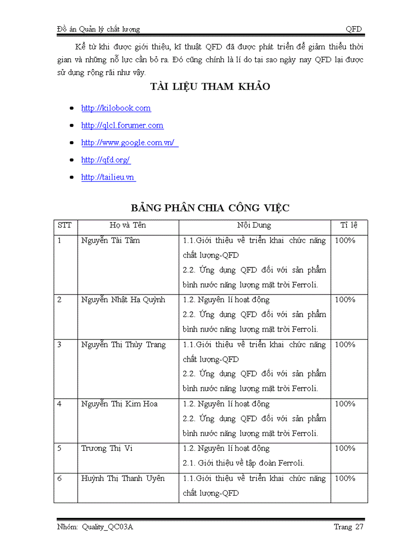 image for page Đồ án quản lý chất lương về TRIỂN KHAI QFD CHO SẢN PHẨM BÌNH NƯỚC NÓNG FERROLI