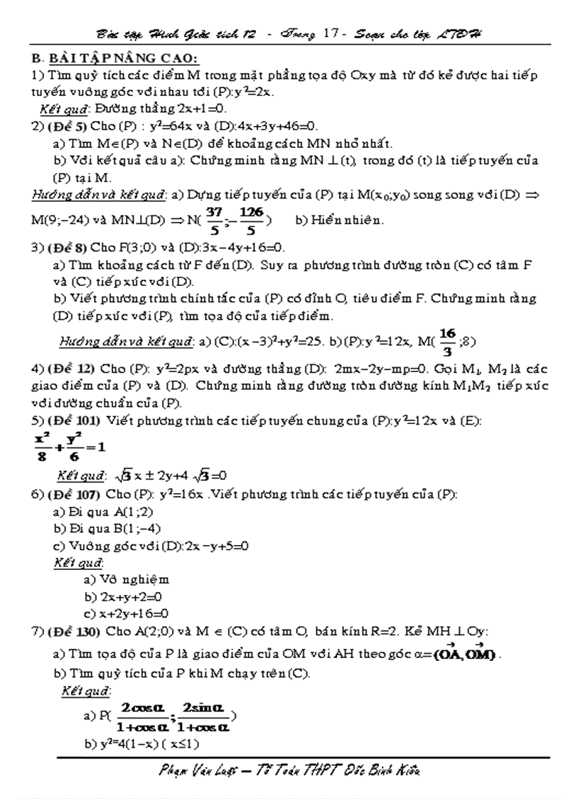 image for page Bài tập hình giải tích 12